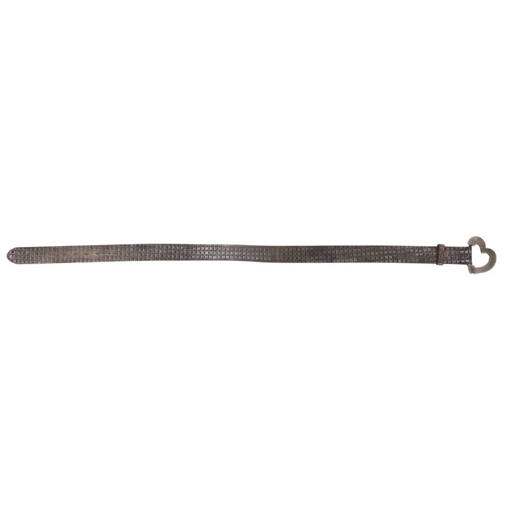 Love Moschino Heart Buckle Belt US L EU 90 Womens Silver Metallic $230